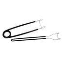 2 Pieces Potable Stainless Steel Fish Mouth Opener Jaw Spreader Hook Remover