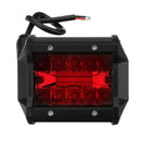 2X 4 Inch Red Led Work Light Bar Flood Spot Driving Fog Lamp Offroad Truck