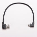 Micro USB 5 Pin Male to 2.0 A Male Cable Converter 90 Degree Adapter Right LI