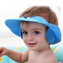 Adjustable Baby Kids Shampoo Cap Bath Shower Cap Wash Hair Shield Blue
