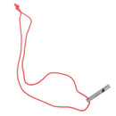 1pc Ultralight Titanium Whistle with Cord Portable Emergency Camping Whistle J3C