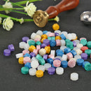 100pcs Octagon Fire Painting Pill Wax Sealing Granule Stamping Hand Account Card