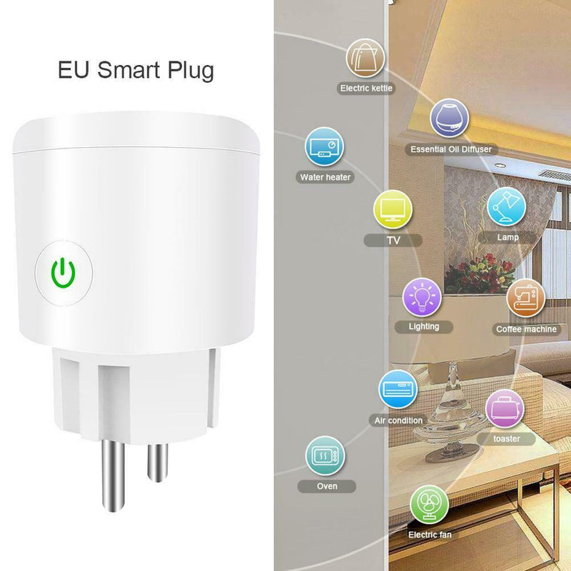 EU Plug WiFi Socket Smart Phone Timing Outlet Switch Remote Control (16A) A