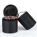 Multi-Function Marker Bag Zipper Canvas Pen Bag Secure Storage 80 Mark,Blac C3S2