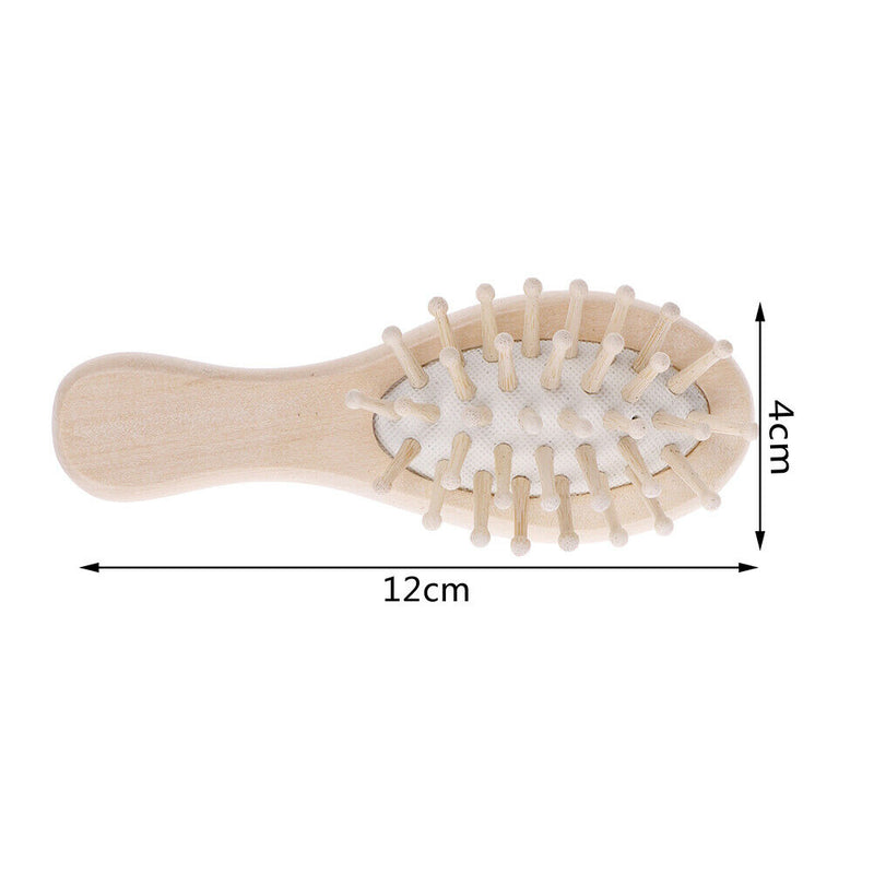 Wooden Hair Vent Brush Brushes Hair Care and Beauty SPA Massager Massage Com Gw