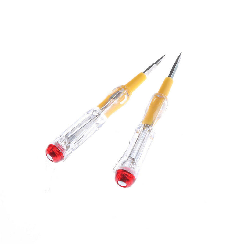 2Pcs AC/DC 100-500V LED Light Screwdriver Electrical Tester Pen Double Head Gn