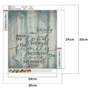 5D DIY Diamond Painting Mosaic Cross Stitch Home Decor (LG030 Family Bless) A