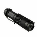 Pocket Torch LED Mini Flashlight Zoomable Inspection 1200 Lumens Q5 Flash light