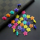 40pcs Push Pins Star Head Thumbtack Notice Board Map Tacks Office School Plastic