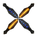 2x Motorcycle Motorbike Turn Signal Lights Indicators Amber Flowing Lamp 12V