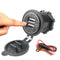 For Motorcycle Touch Switch 4.2A Dual USB Charger Socket Outlet with Power Cord