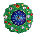Round Xmas Clock DIY Diamond Painting Special Shape Full Drills Home Decor