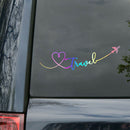 Universal Cartoon Car Decorative Stickers Plane Travel Printed Styling Decals