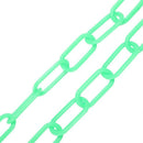 Green plastic individual extension hanger clothes rack chain Z3K9