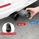 2Pcs Black Stainless Steel Exhaust Muffler Pipe Tips Fit for BWM 3 ,5 Serie