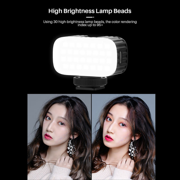Ulanzi 5600K VL30 Mini Rechargeable Fill Light for Video Record/Live Streaming