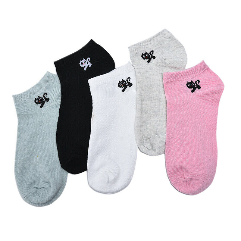 Women kitten with Comfo rtable Cotton Sock Slippers Short Ankle Socks OZ
