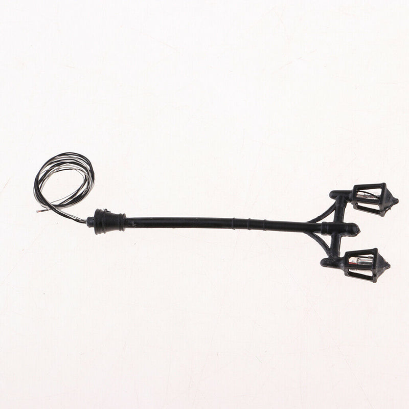 6.5 Cm Height Road Led Light Train Double Headed Lamppost Decors