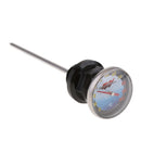 Motocycle Black Oil Tank Dipstick Temperature Gauge for 110cc 125cc Dirt Bike