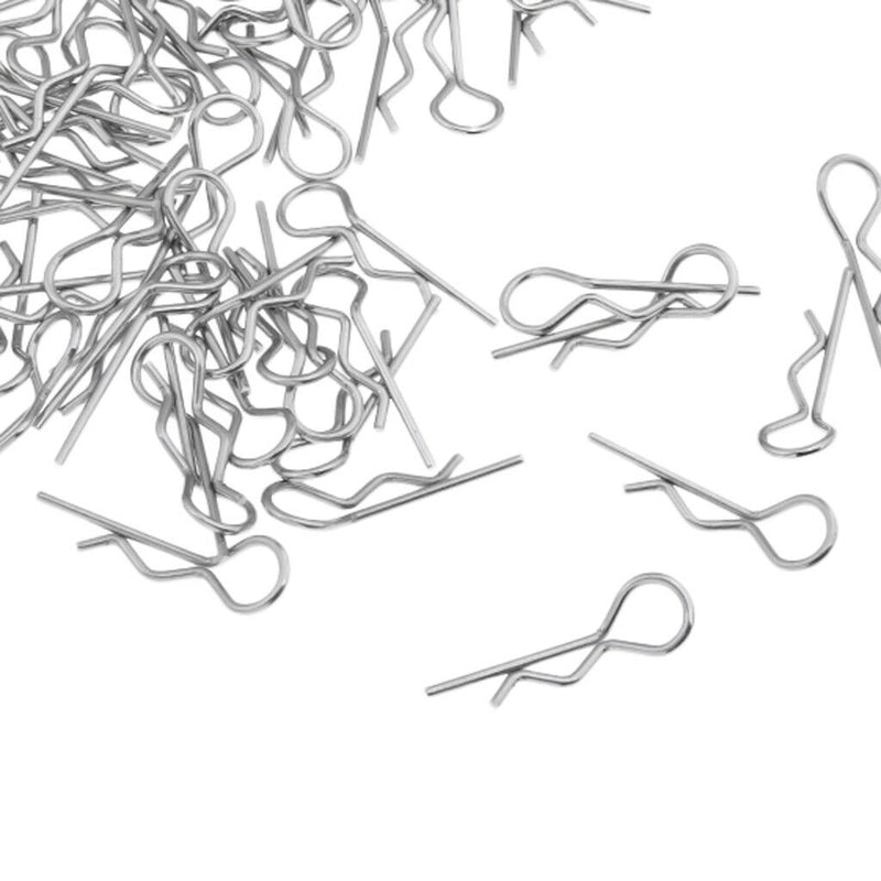 Universal 1.5mm Diameter R-Shaped Cotter Clips Hitch Pin Clip, Pack of 100