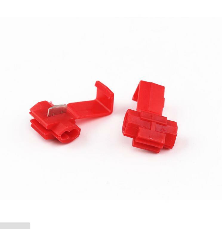 10x Red Electrical Cable Connectors Quick Splice Lock Wire Terminals  Crimp  Tw
