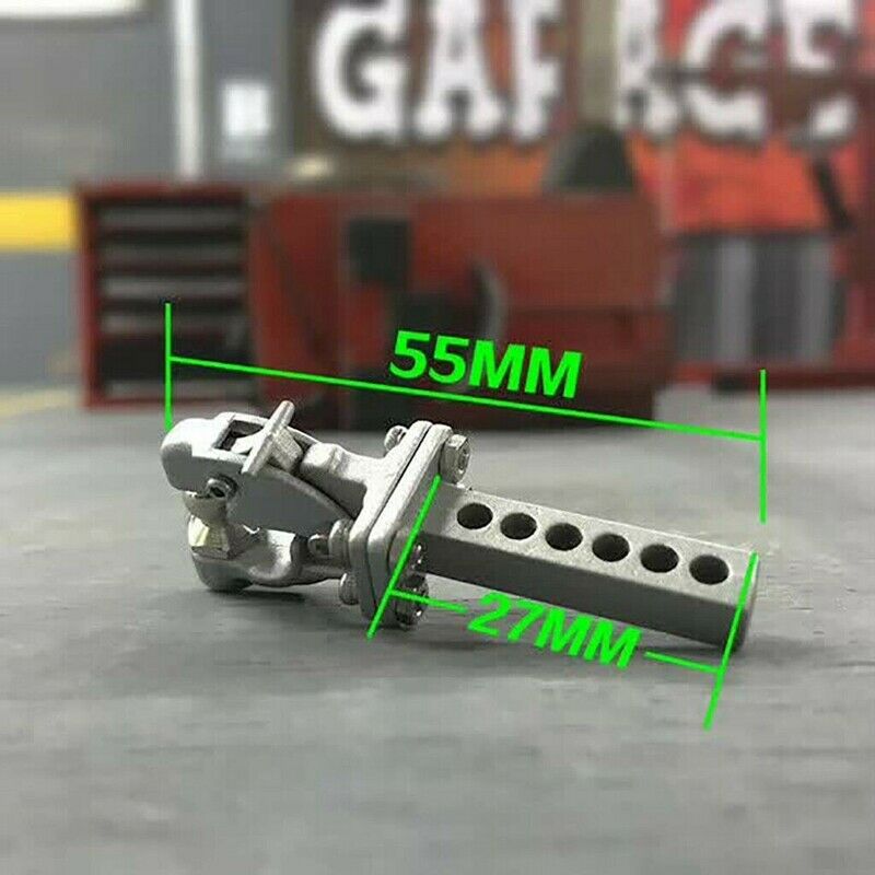 Metal Hitch Trailer Hook For 1:10 Scx10 90046 90047 Traxxas Trx4 Rc Crawler G9G8
