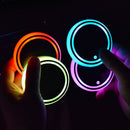 2pcs 7 Colors LED Car Cup Holder For Drink Non Stick Acrylic USB Charging