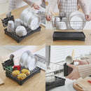 Stainless Steel Dish Drainer Drying Rack With 3-Piece Set Removable Rust Pr W9Q9