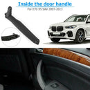 Right Inner Door Panel Handle Pull Trim Cover for E70 X5 E71 SAV (Black)