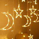 LED Curtain Lamp String Neon Light Xmas Wedding Party Neon Light (Warm) A
