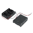 Black Plastic Battery Holder Case 2 Pcs for 3 x C 1.5V Batteries T5R9