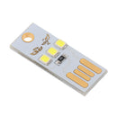 Card Lamp Bulb 3LED Keychain Mini LED Night Light Portable USB Power
