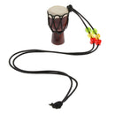 2 Pcs Djembe Pendant African Drum Jewelry Necklace for Children Gift E