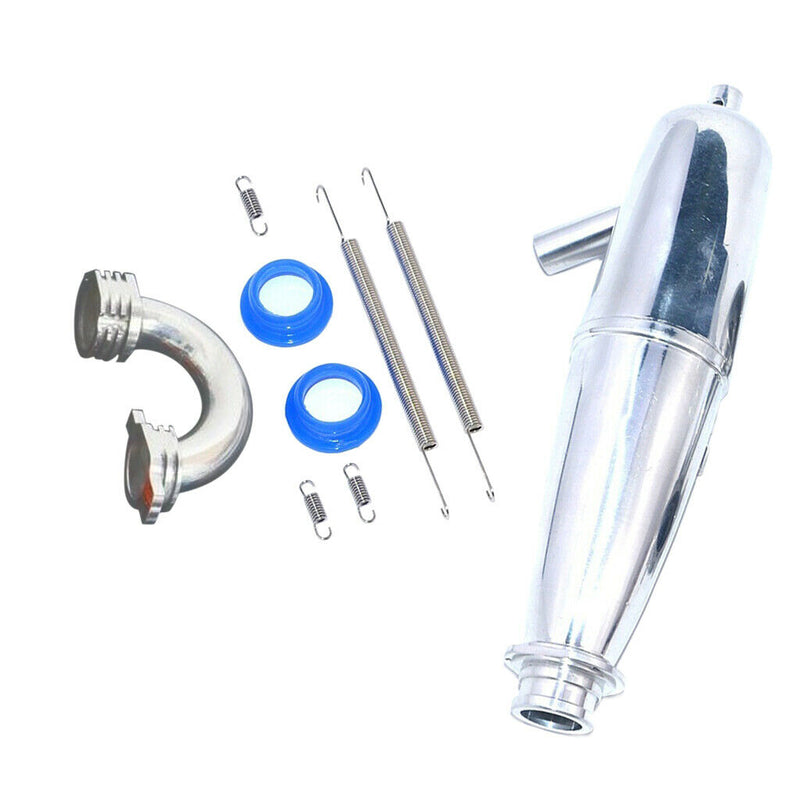 Aluminum Exhaust Pipe Tubing for 1/8 VX GO Truck Buggy 21CXP 28CXP Nitro Car