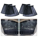 4pcs Car Window Curtain Sun Shade Shield Drape Curtains Decoration Black New