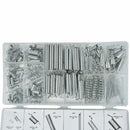 200pcs Extension & Compression Steel Spring Assortment Kit Carburetor Flat Hoop