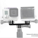 Double Bracket Tripod Monopod Mounting Adapter For  Hero 3 4 Camera