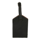 2pcs Black White Leather Luggage Tags Bag Tags Name Address ID Label Card