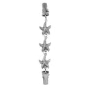 Beach Chain Collar Clips Women Cardigan Sweater Pin Jewelry Gift (Starfish) A