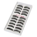 10 Pairs Natural Long Thick Black False Eyelashes Charming Eye Lashes Makeu