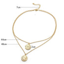 Crystal Moon Star Pendant Multilayer Women Choker Necklace Bohemian Jewelry FT