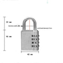4 Digit Combination Zinc Lock Suitcase Luggage Code S0X4 Padlock Password L H6V5