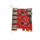 7-Port USB3.0 PCI-E PCI  Card Extension Adapter Card For Desktop PC