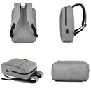 Anti-Theft Waterproof Laptop Backpack Personality Solid Color Usb Charging