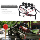 Metal Roll Cage Bucket with 6 LED Lights for 1/10 RC Rock Track Car Axial