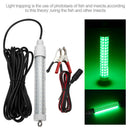 12V LED Green Underwater Boat Light Night Fishing Light Lamp with Battery Clip