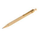 Handmade Brass Ballpoint Gel Ink Pen, Carefully Polished, 9.7cm Press Refill