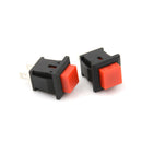 10X 125VAC 1A Red Square SPST NonLocking Reset/Self-locking Push Button Switchâ„–[