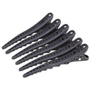 6pcs Black Hairdressing Sectioning Hair Clips Hairpins Salon Styling Grip Clamp