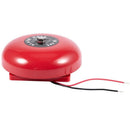 DC 24V 25mA 95db 150mm 6" Diameter Metal Electric Round Alarm Bell Red